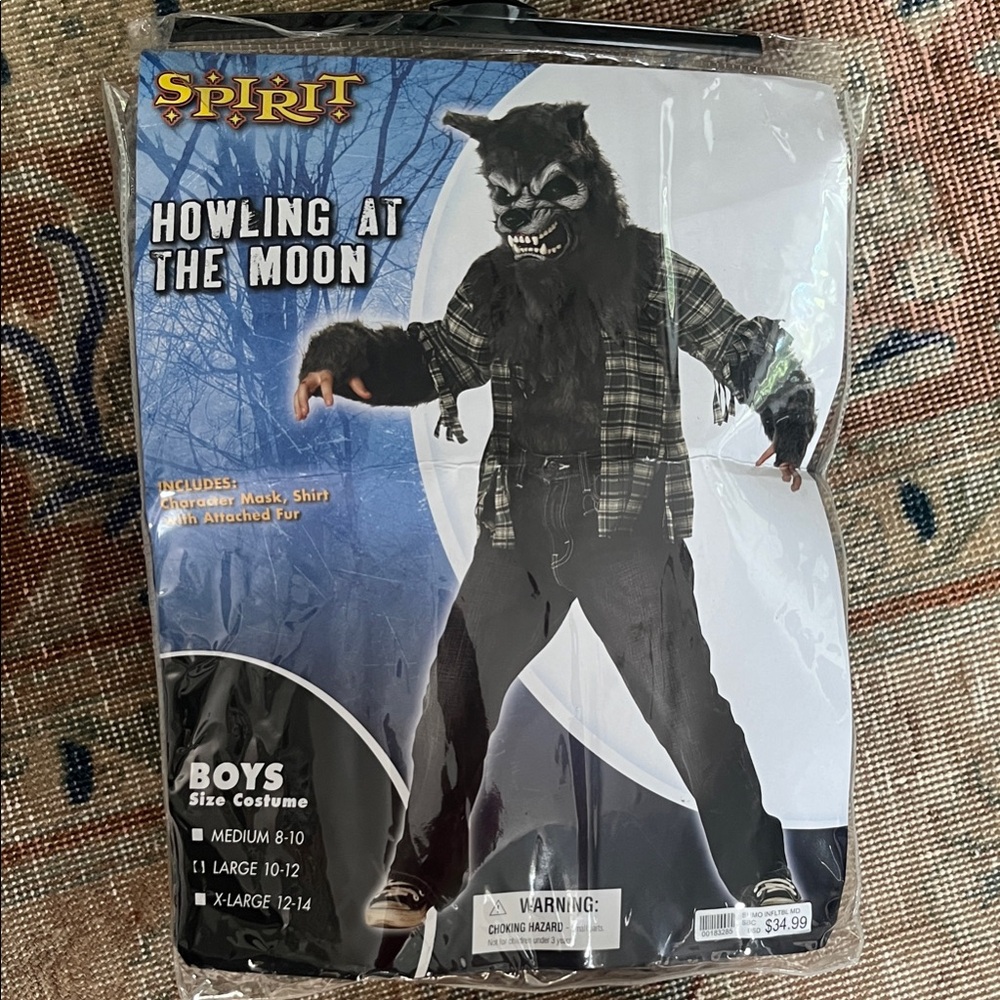 Spirit Werewolf Costume with Mask and Shirt